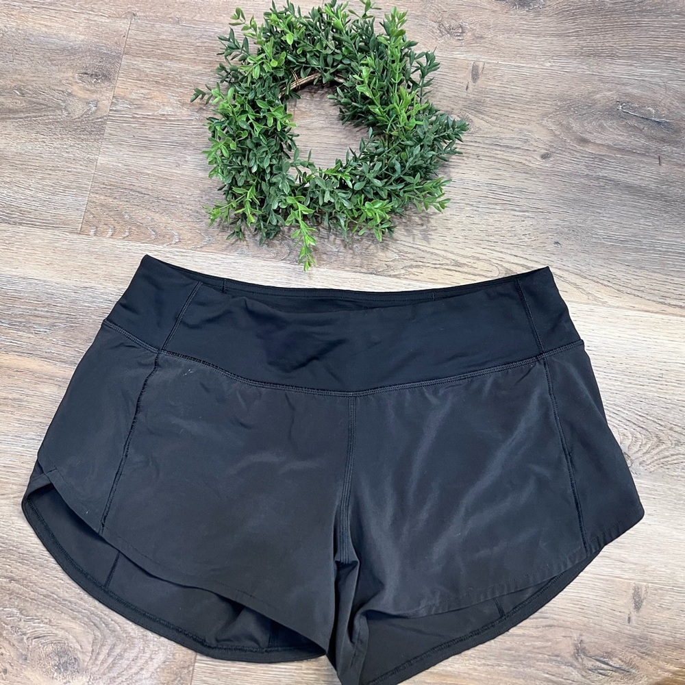 Lululemon Run Speed shorts, 6, black